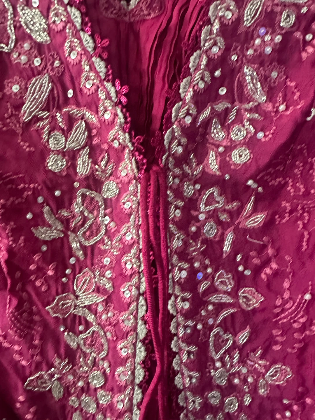 Sofia’s Magenta Embroidered Long Kurta