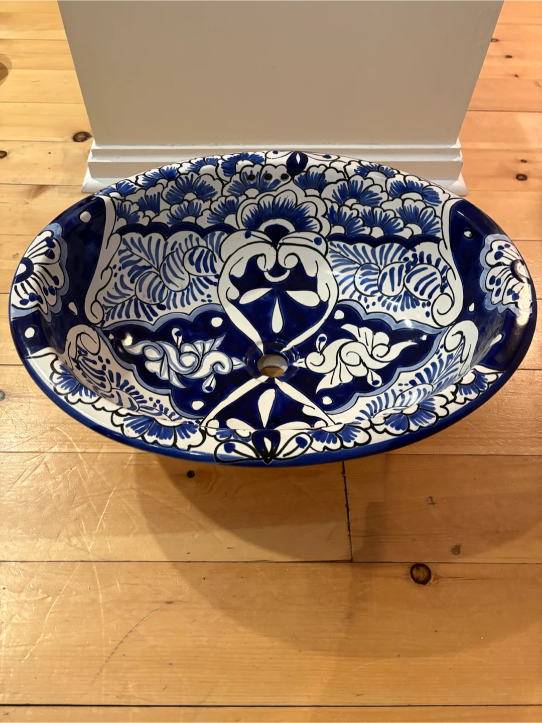 Mexican Talavera Oval Vessel Sink - photo 2