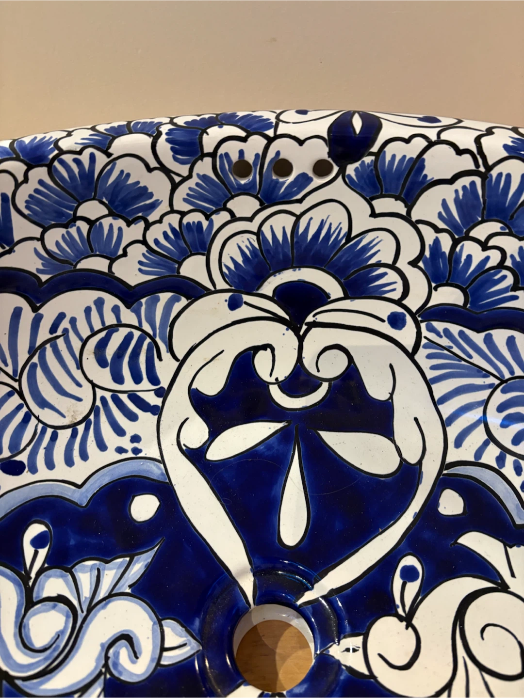 Mexican Talavera Oval Vessel Sink - photo 3