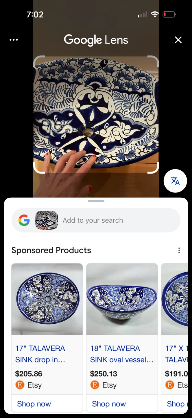 Mexican Talavera Oval Vessel Sink - photo 5