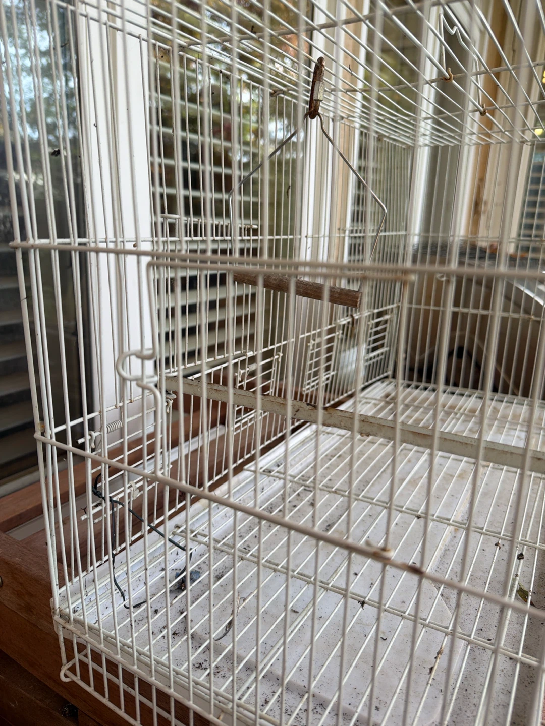 White Metal Bird Cage - photo 3