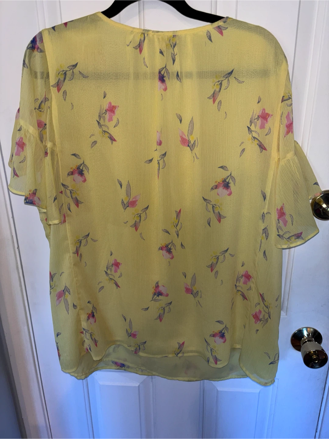 Ava & Viv Yellow Floral Blouse - photo 3