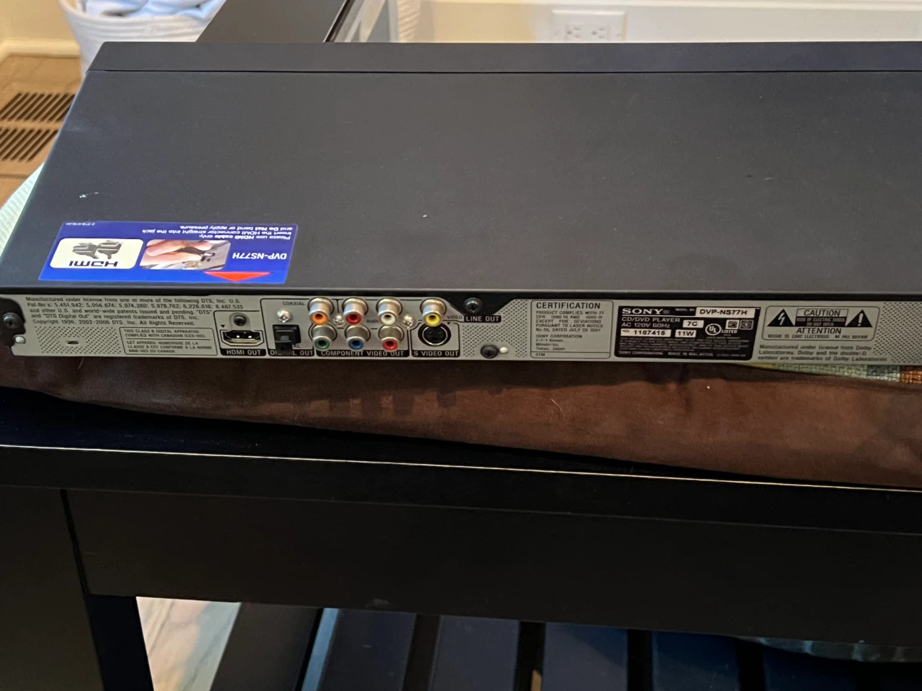 Sony DVP-NS77H DVD Player