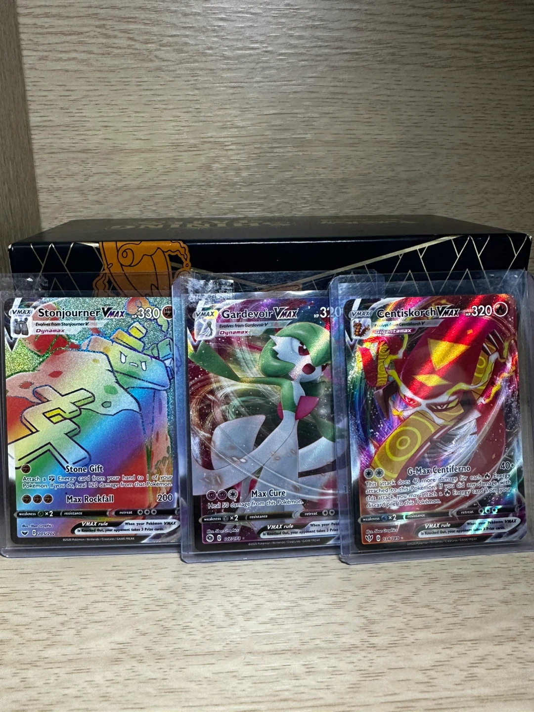 Set of 3 Pokemon VMAX Cards