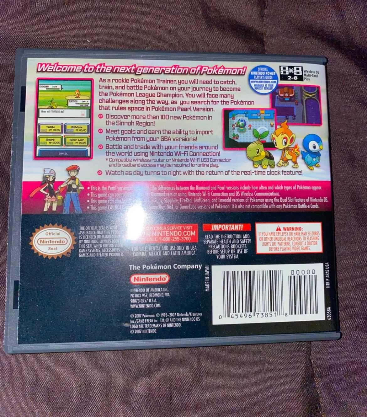 READ DESCRIPTION - Pokemon Pearl Version for Nintendo DS - photo 3