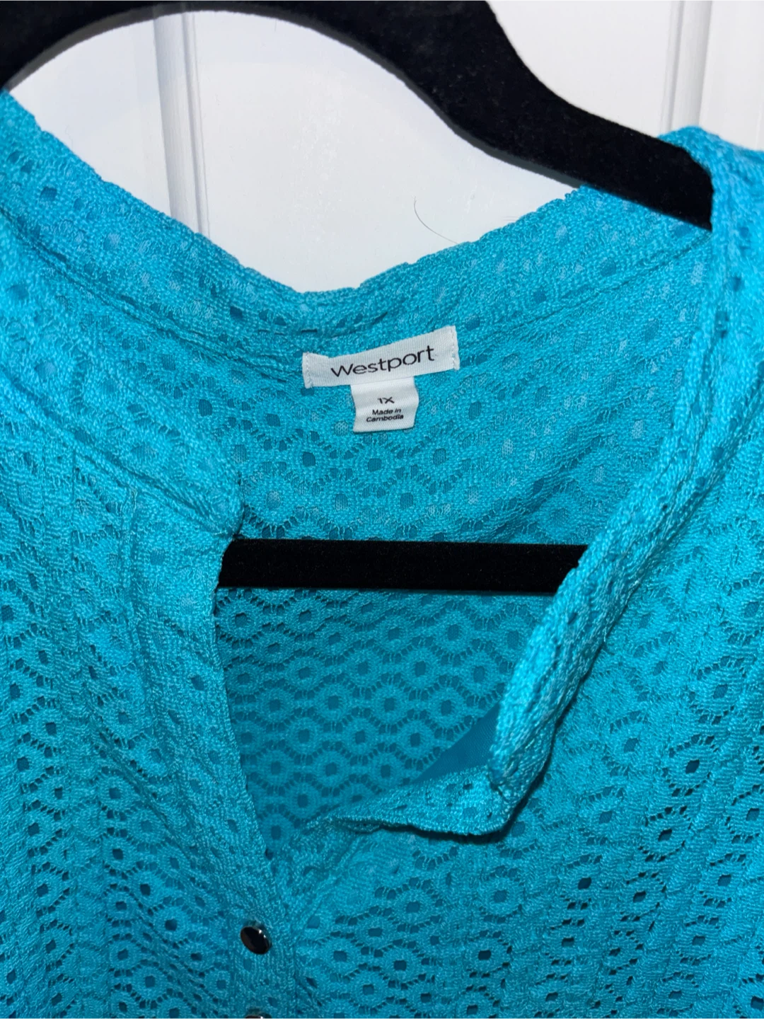 Westport Turquoise Sleeveless Blouse - photo 2