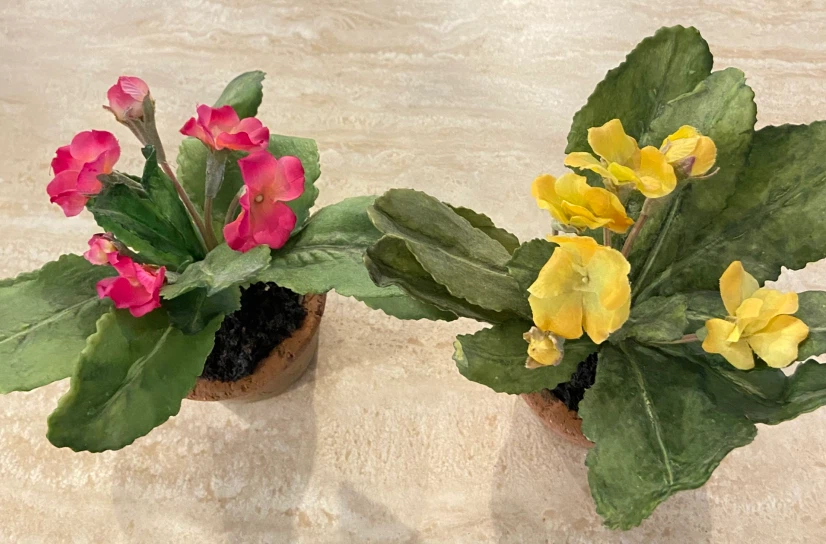 Two artificial potted flowers - photo 2