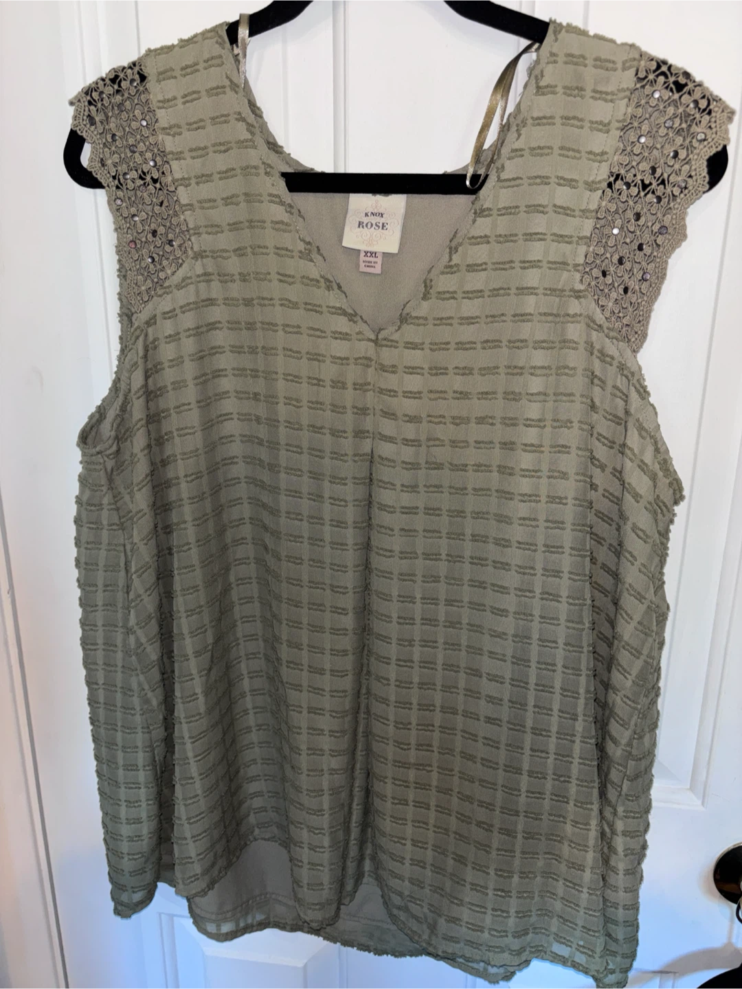 Knox Rose Olive Green Sleeveless Top