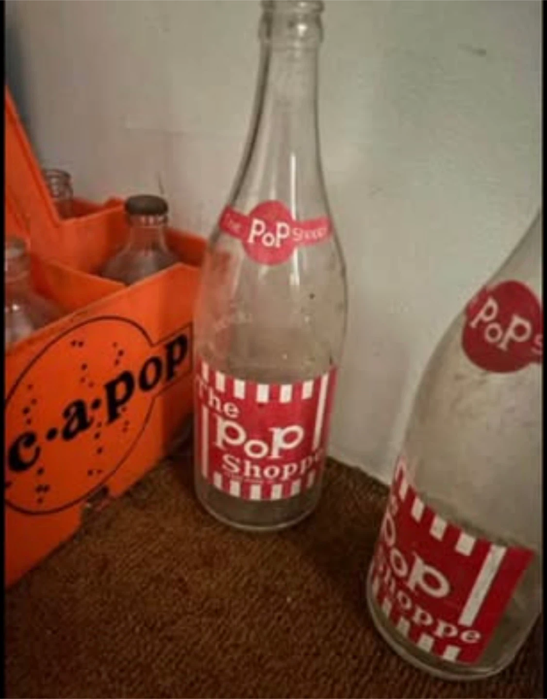 Vintage pop glass bottle - photo 3