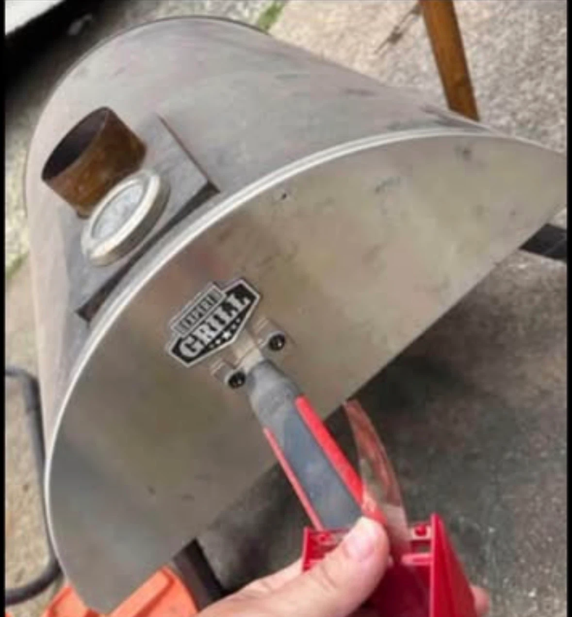 15” pizza oven charcoal