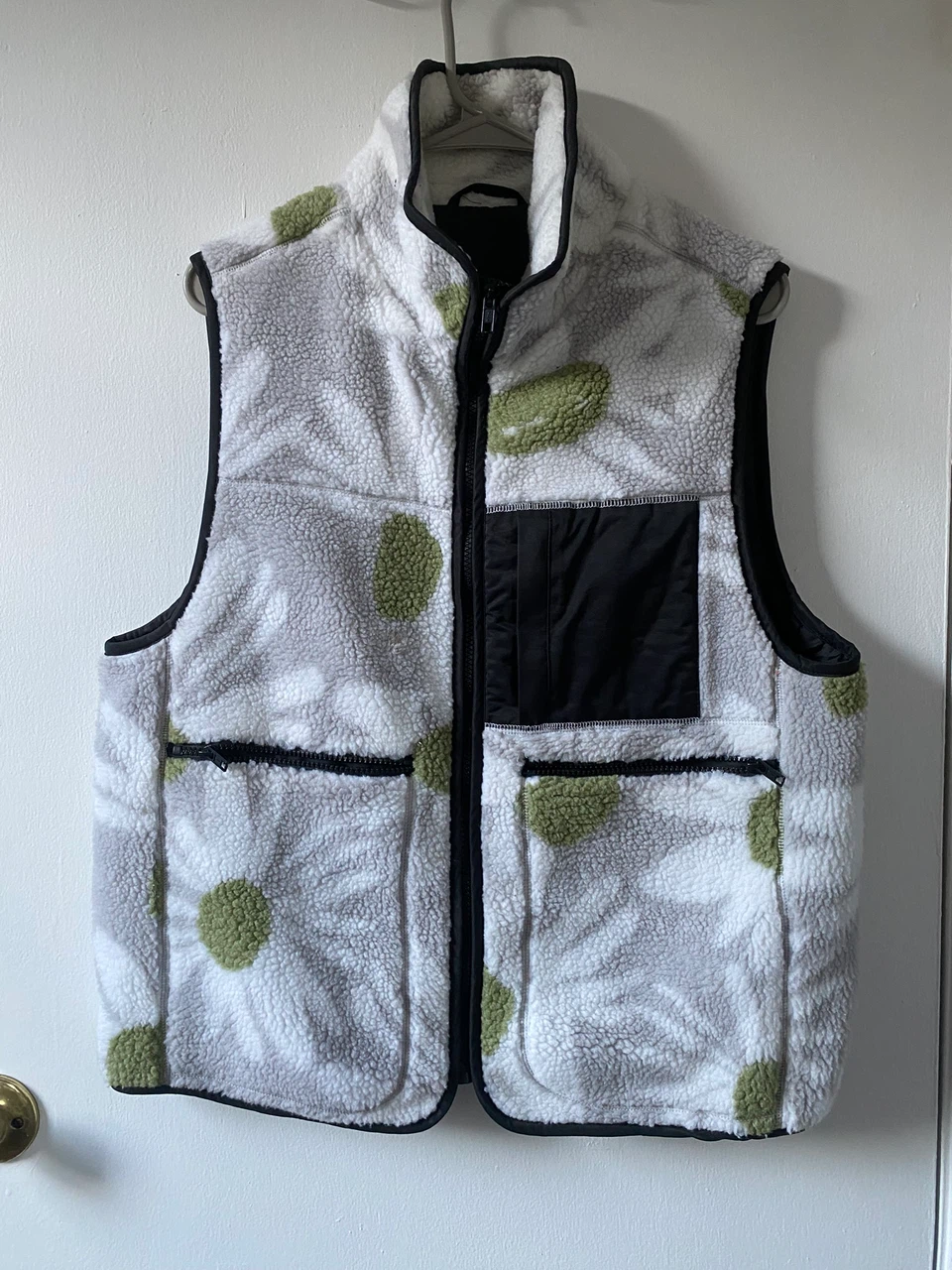 ASOS Design Daisy Print Fleece Vest
