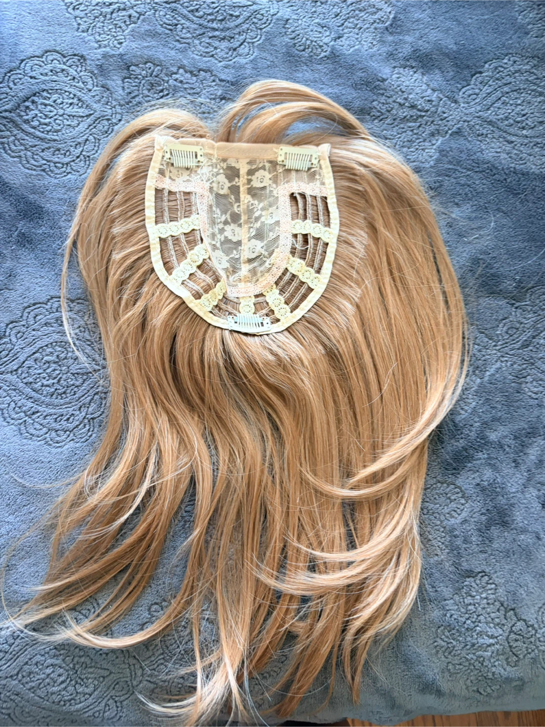 14” Light Brown/blond synthetic Hair Topper Hairpiece - photo 4