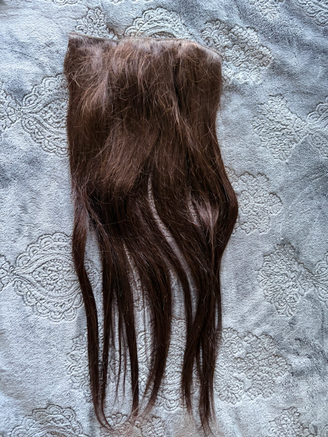 Dark Brown halo Hair Extension Weft