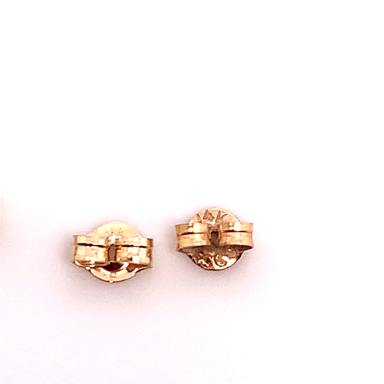 14k Gold Twisted Heart Stud Earrings with diamonds - photo 5