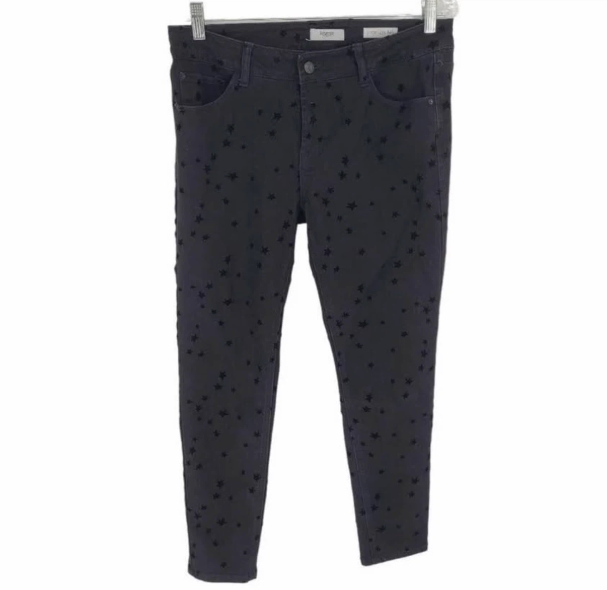 Kensie Star Print Effortless Ankle Jeans