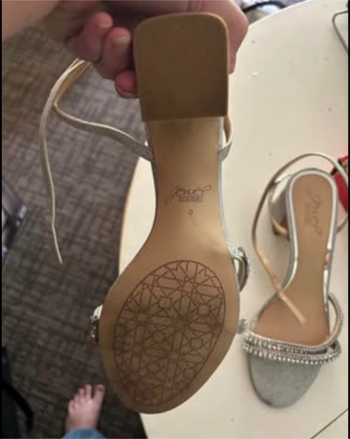 Jewel Badgley Mischka Rochel Platform Block Heel Sandals - photo 3