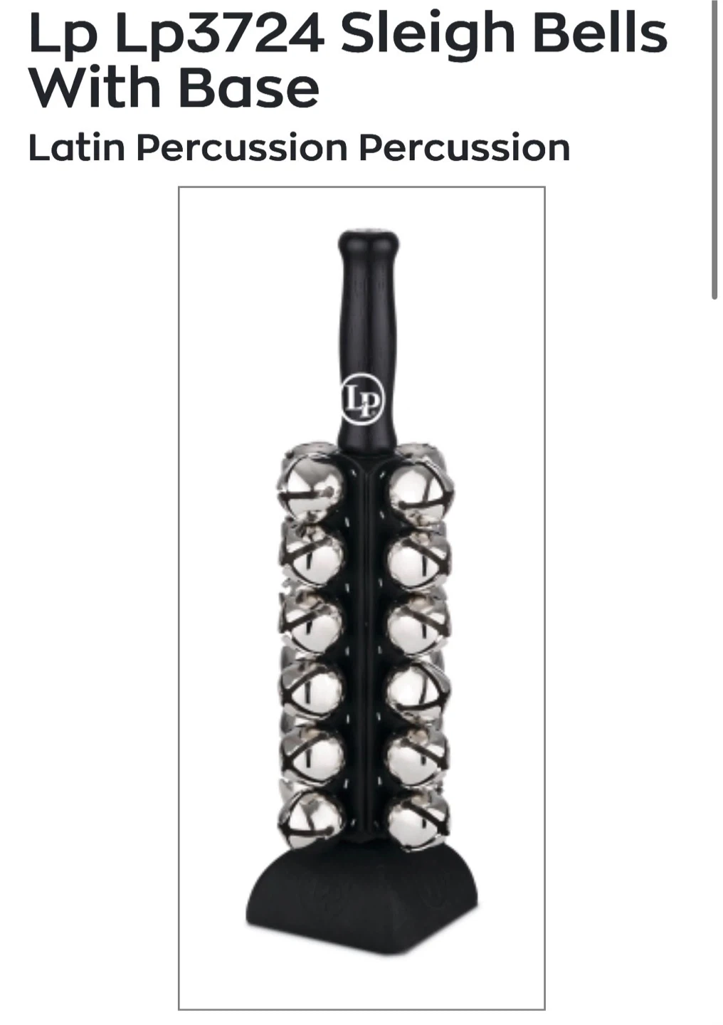 Latin Percussion LP3724 Sleigh Bells with Stand - photo 2