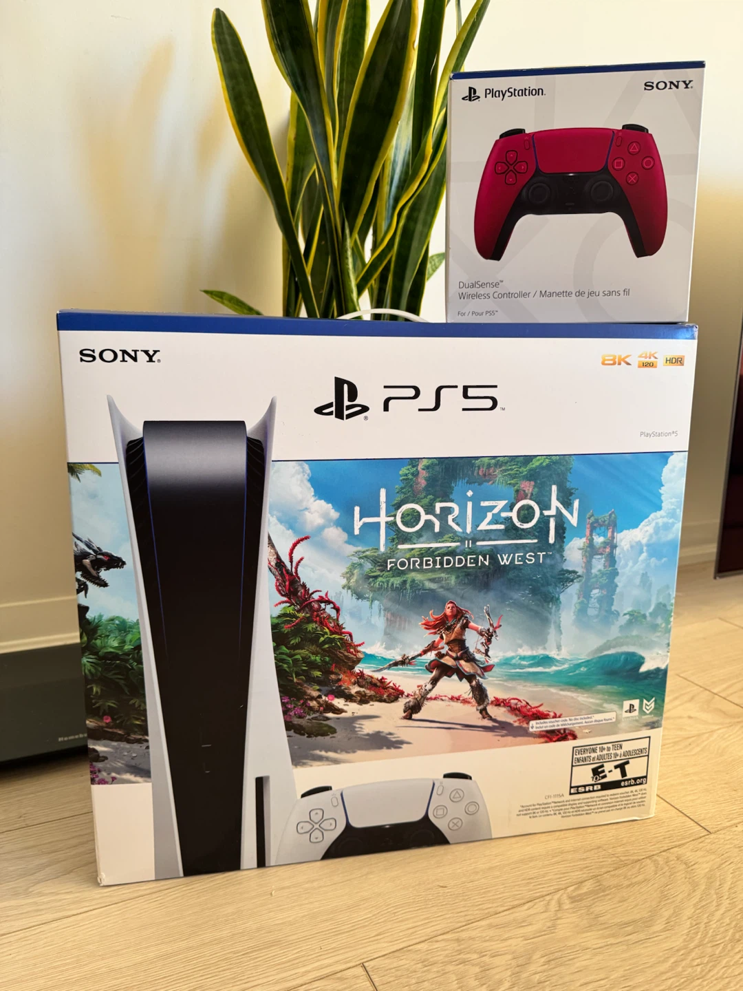 Sony PlayStation 5 Console with Two DualSense Controllers
