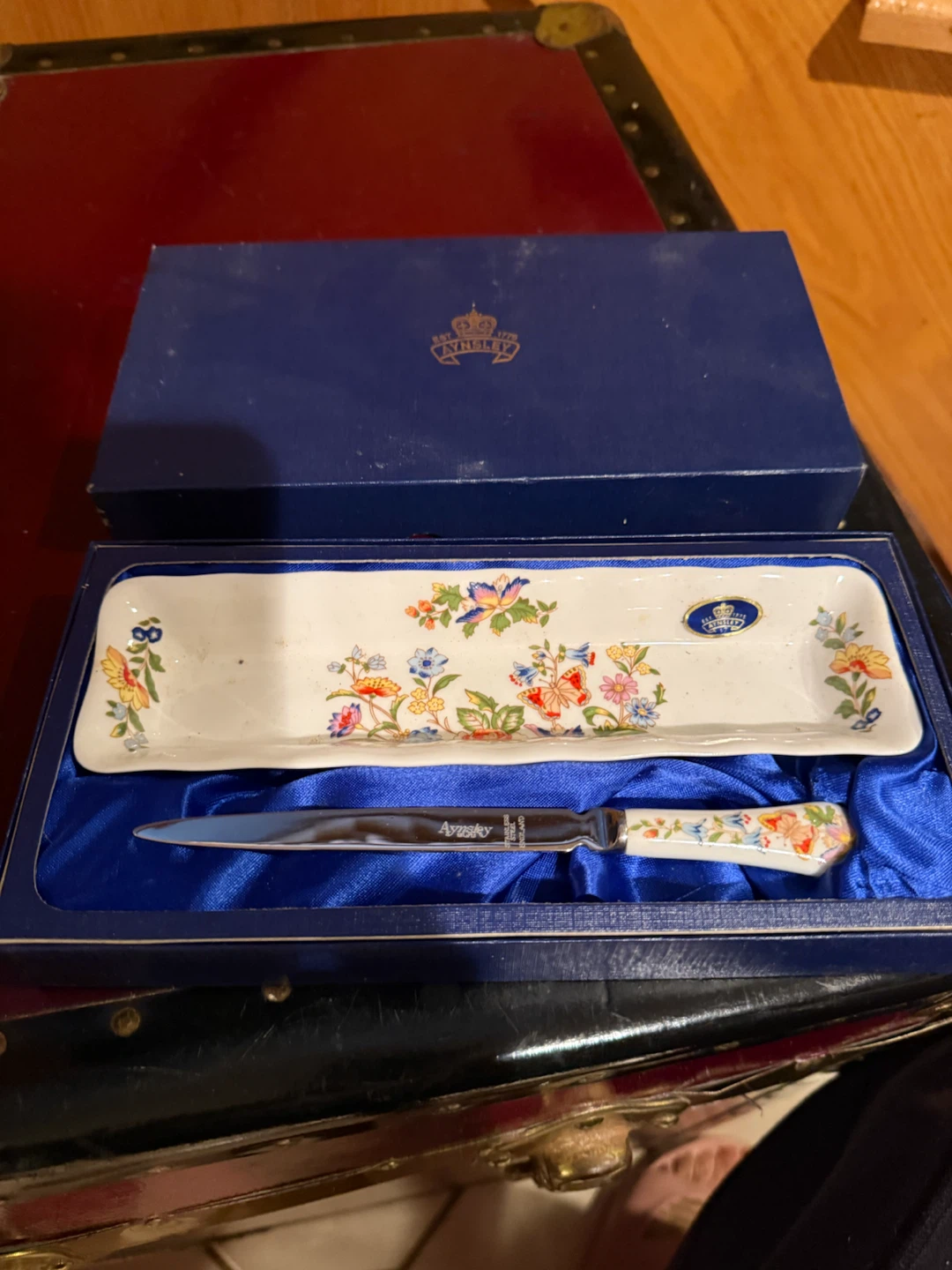 Aynsley Letter Opener and Dish Set