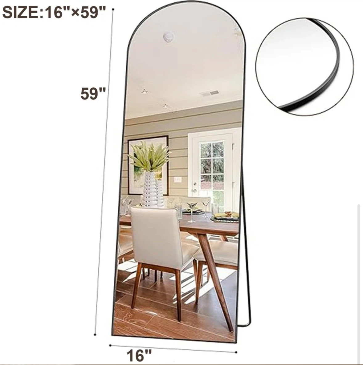 Ebern Designs Elmije Full Length Mirror