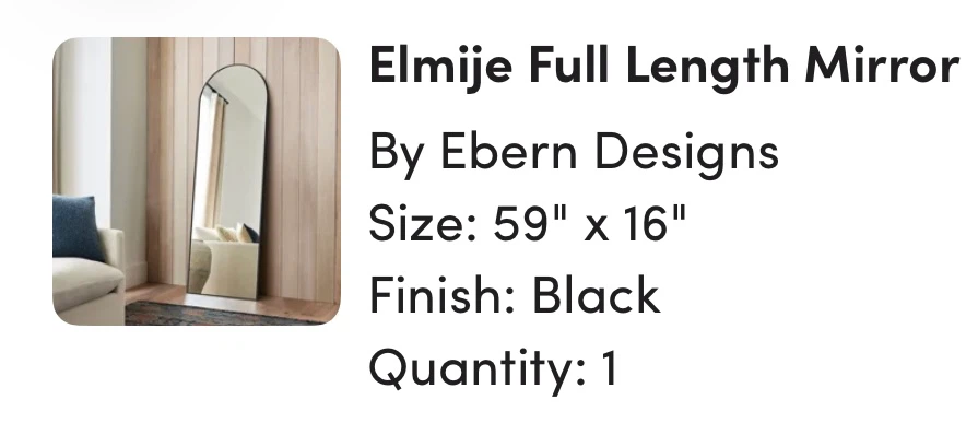 Ebern Designs Elmije Full Length Mirror - photo 3