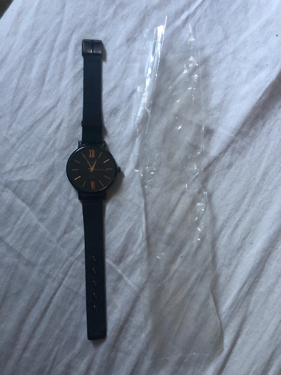 Geneva Black Quartz Watch Unisex - photo 4