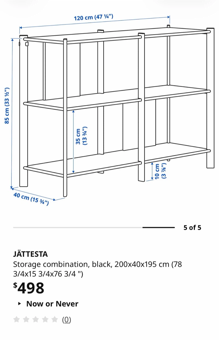 IKEA JAATESTA SHELVING — PICKUP ONLY - photo 4