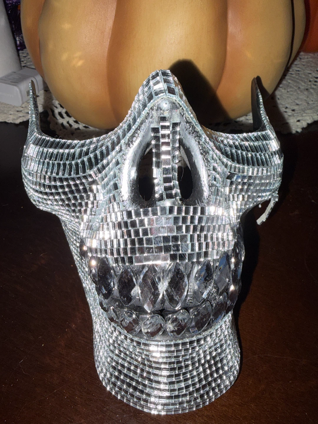 Disco Ball Skull Mask