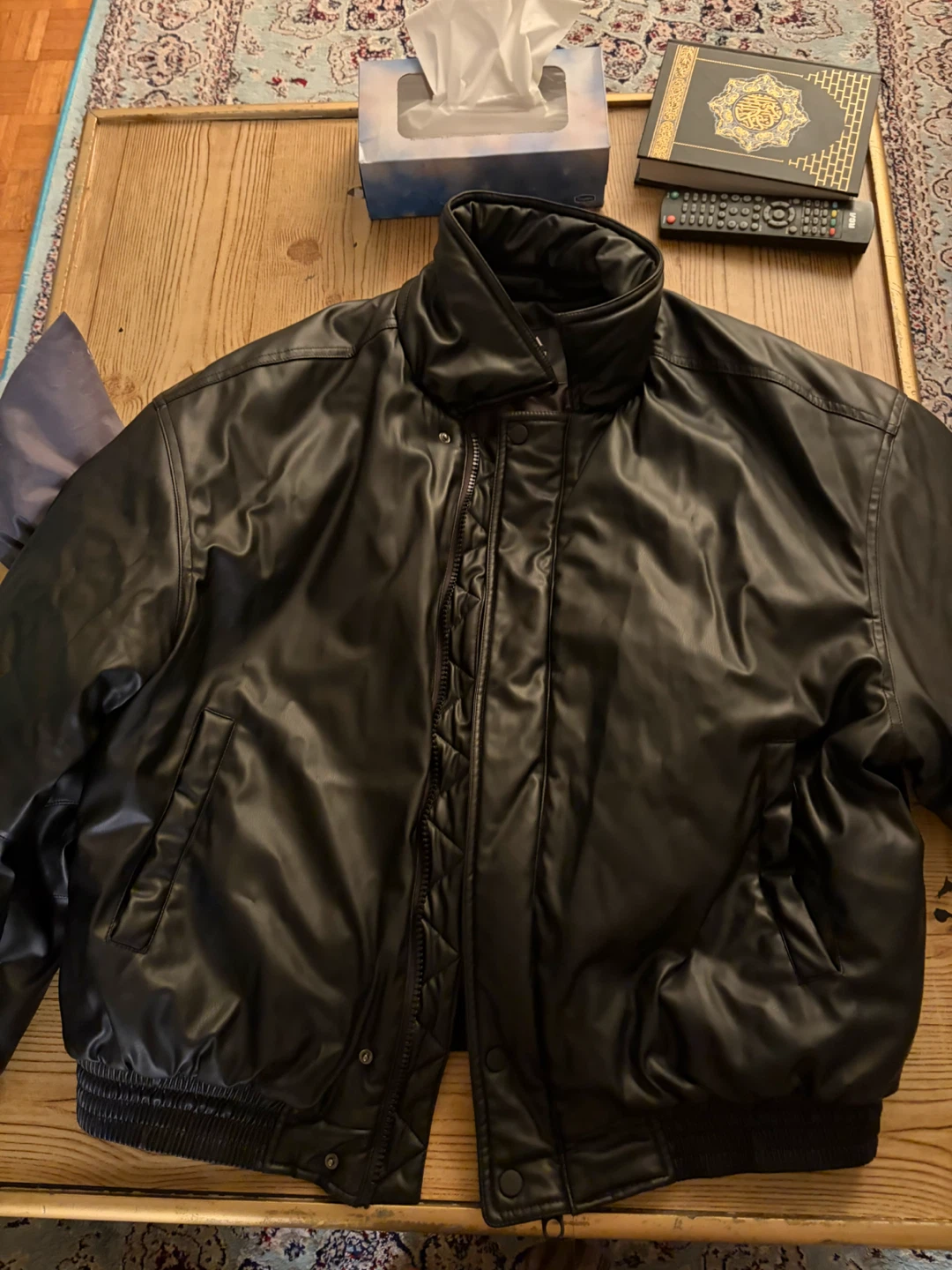 Zara Faux Leather Bomber Jacket - photo 2