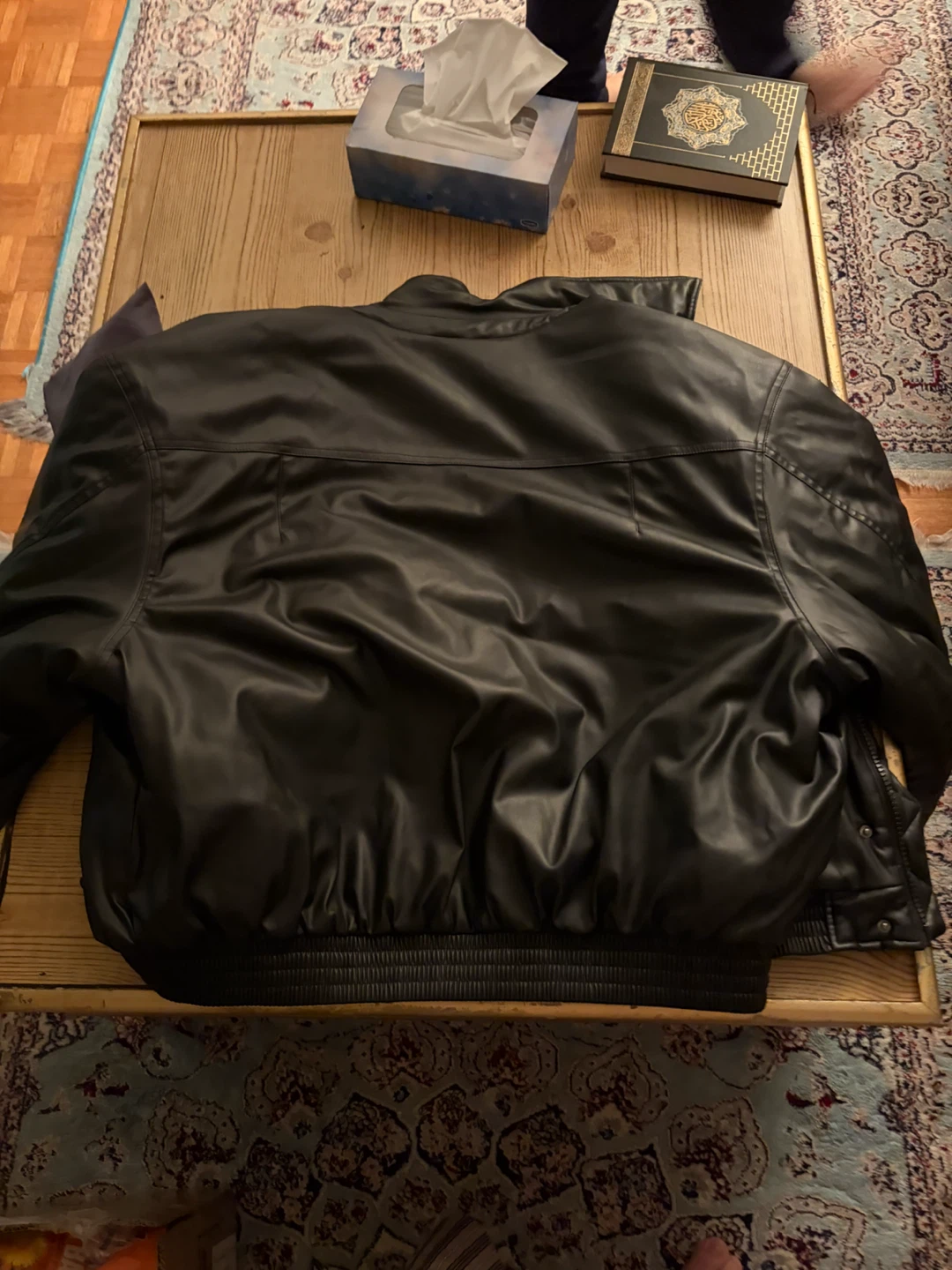 Zara Faux Leather Bomber Jacket - photo 4