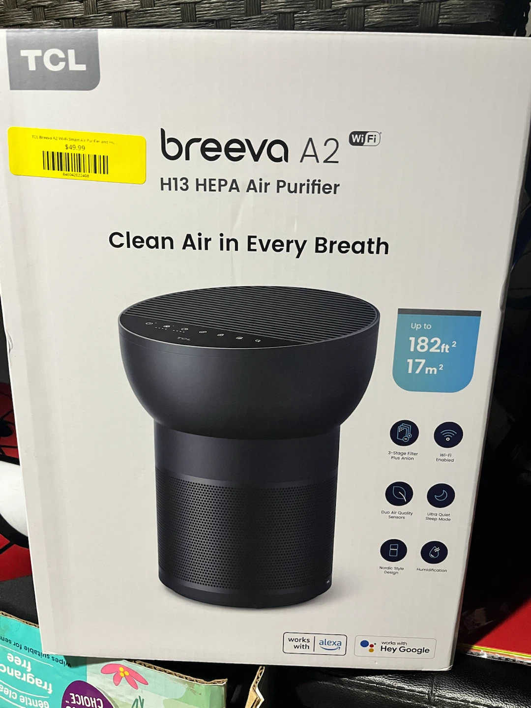 TCL Breeva A2 H13 HEPA Air Purifier