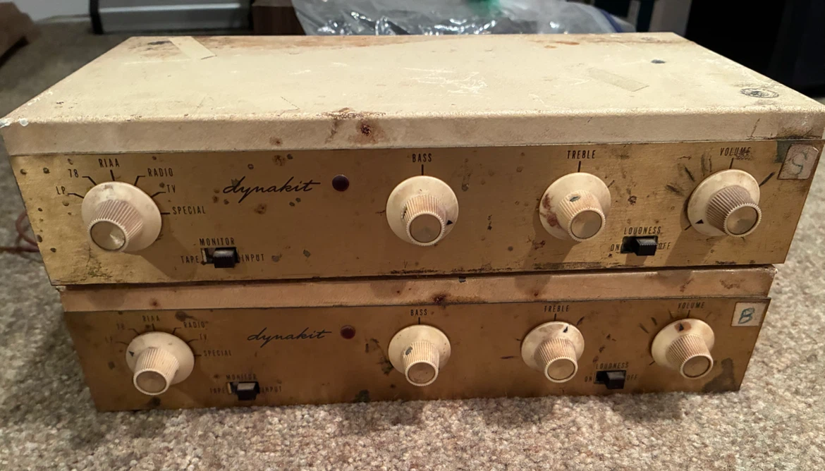 Pair of Vintage Dynakit Preamplifiers