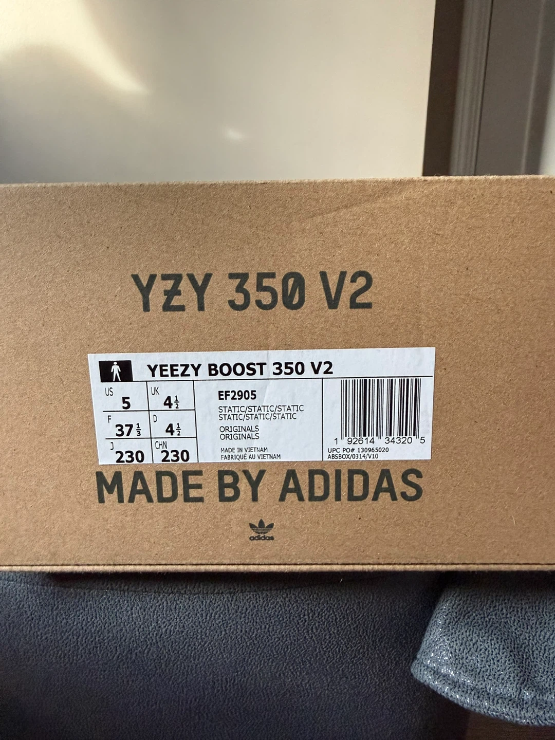 Adidas Yeezy Boost 350 V2 Static Size 5