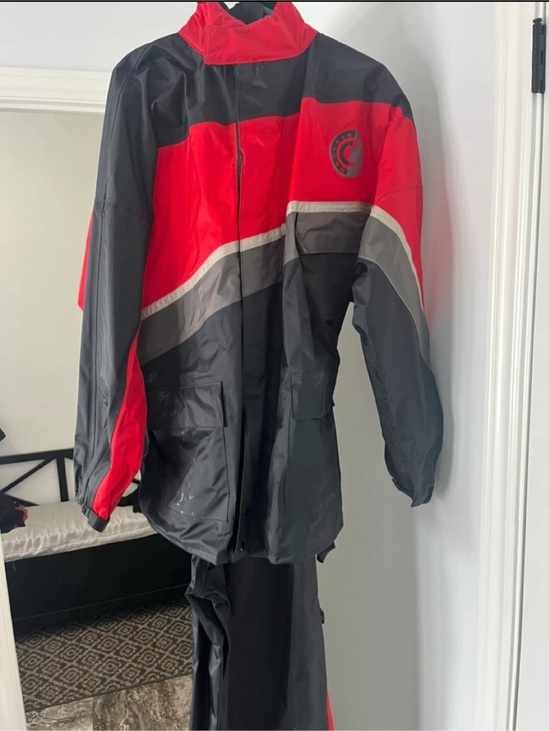 Drycell Red and Black Rain Suit