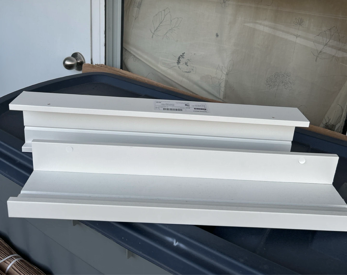 Two IKEA MOSSLANDA Picture Ledges