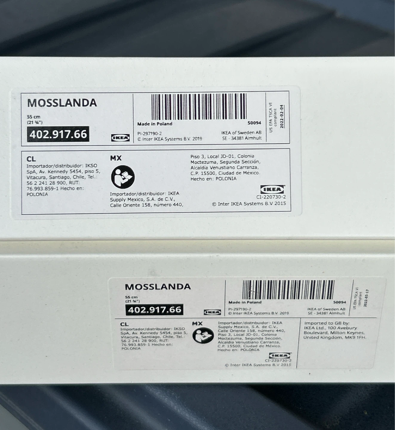 Two IKEA MOSSLANDA Picture Ledges - photo 2