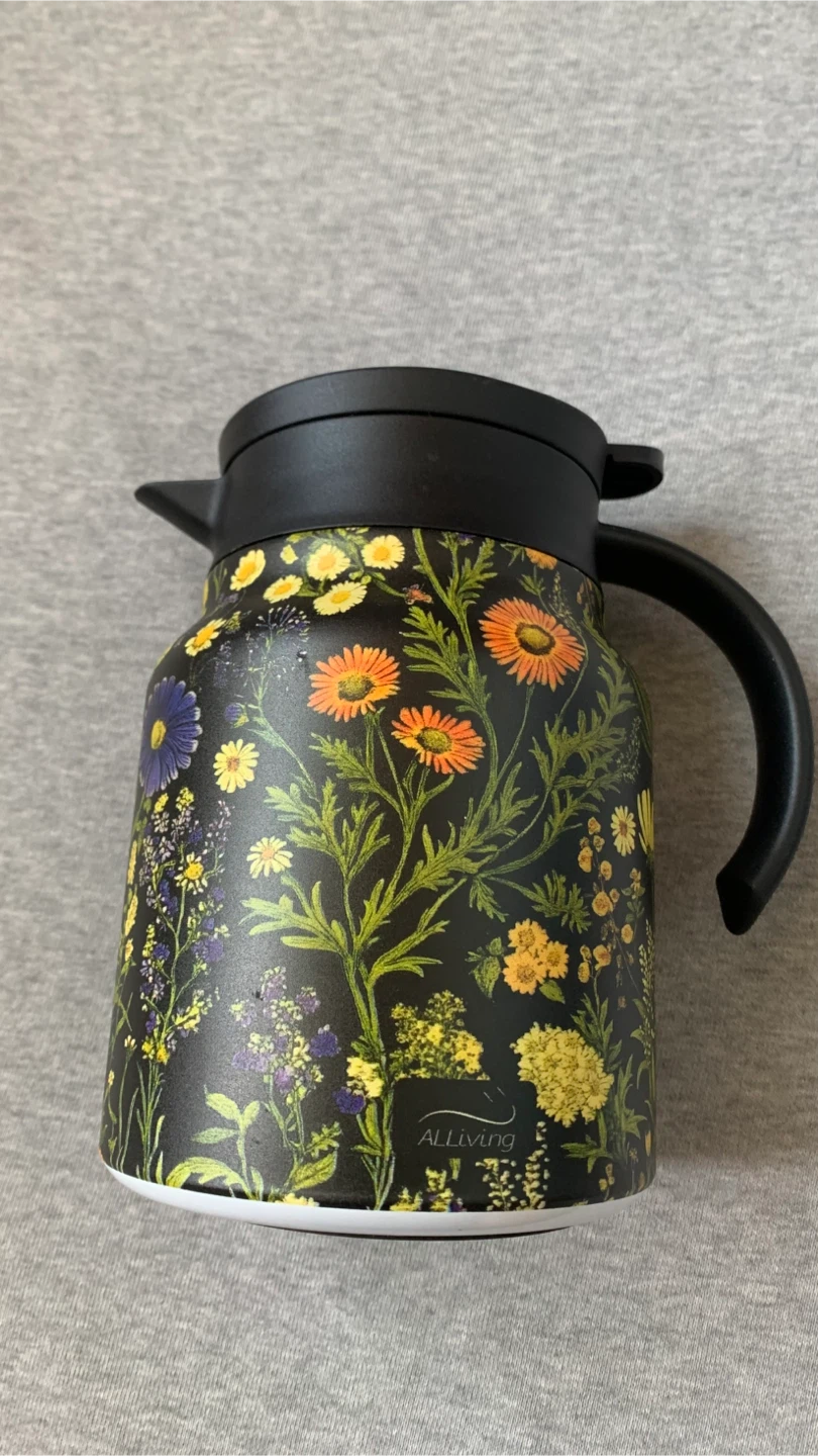 ALLiving 1L Floral Vacuum Insulated Carafe - Brand New - photo 2