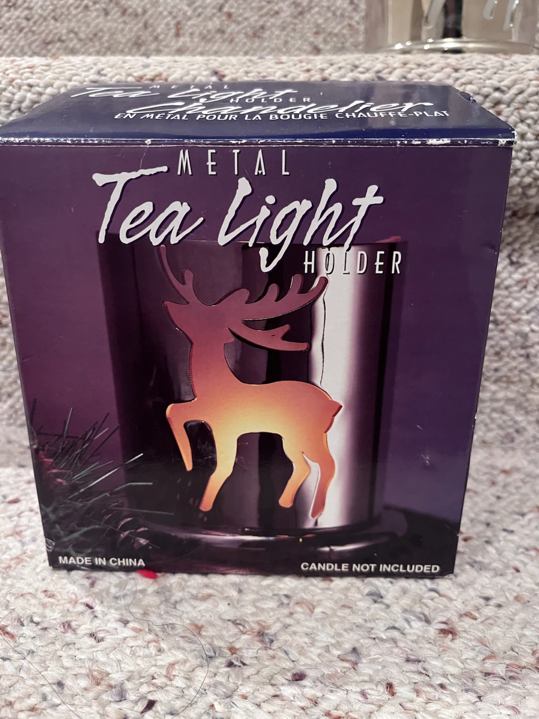 Metal Reindeer Tea Light Holder - photo 2