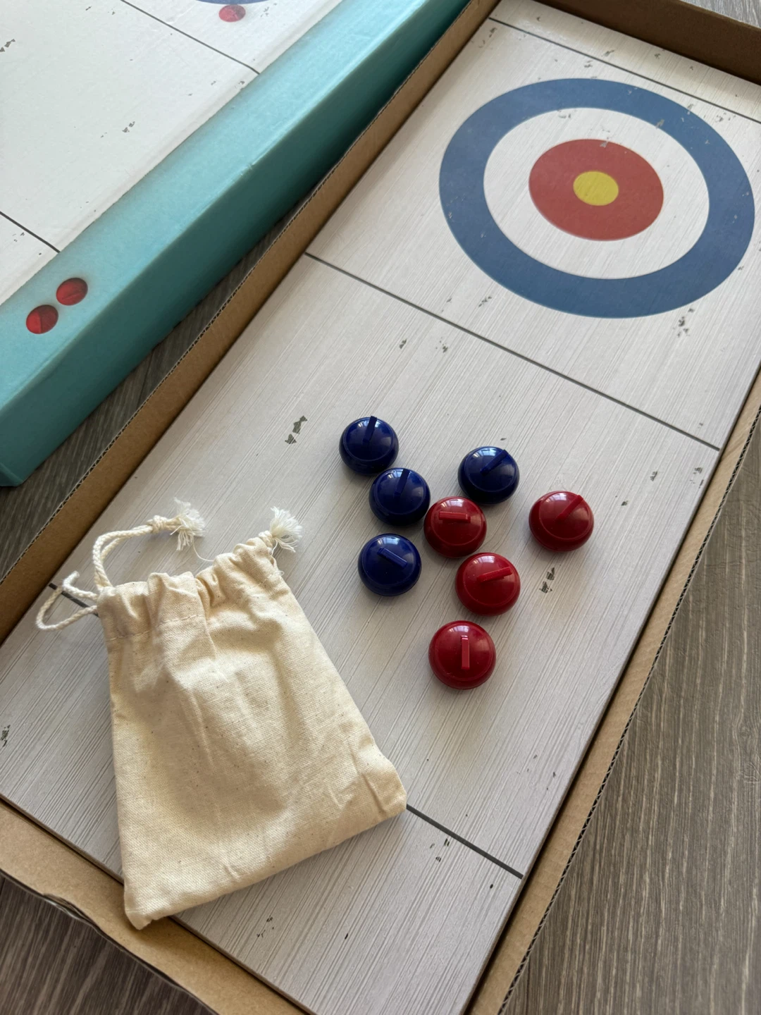 Tabletop Curling Game – Wooden Set