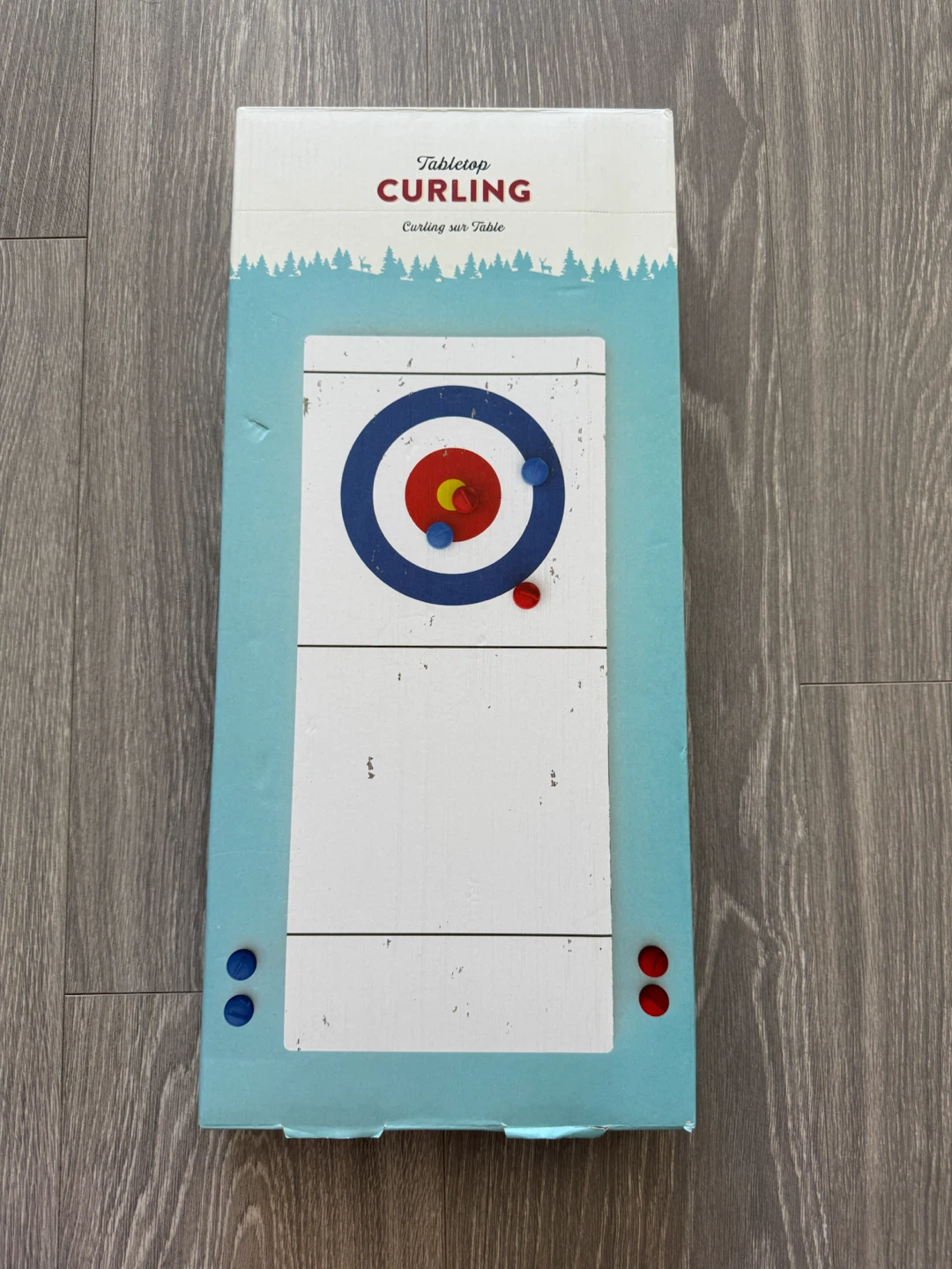 Tabletop Curling Game – Wooden Set - photo 3