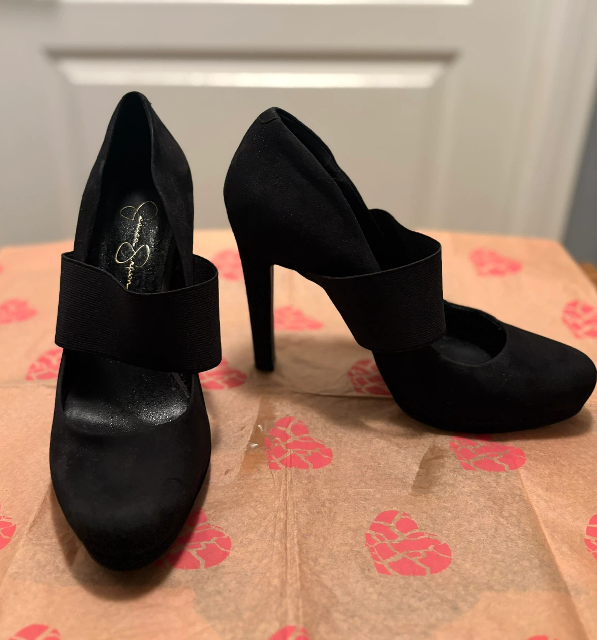 Jessica Simpson Black Suede Platform Pumps - Size 8.5 - photo 2