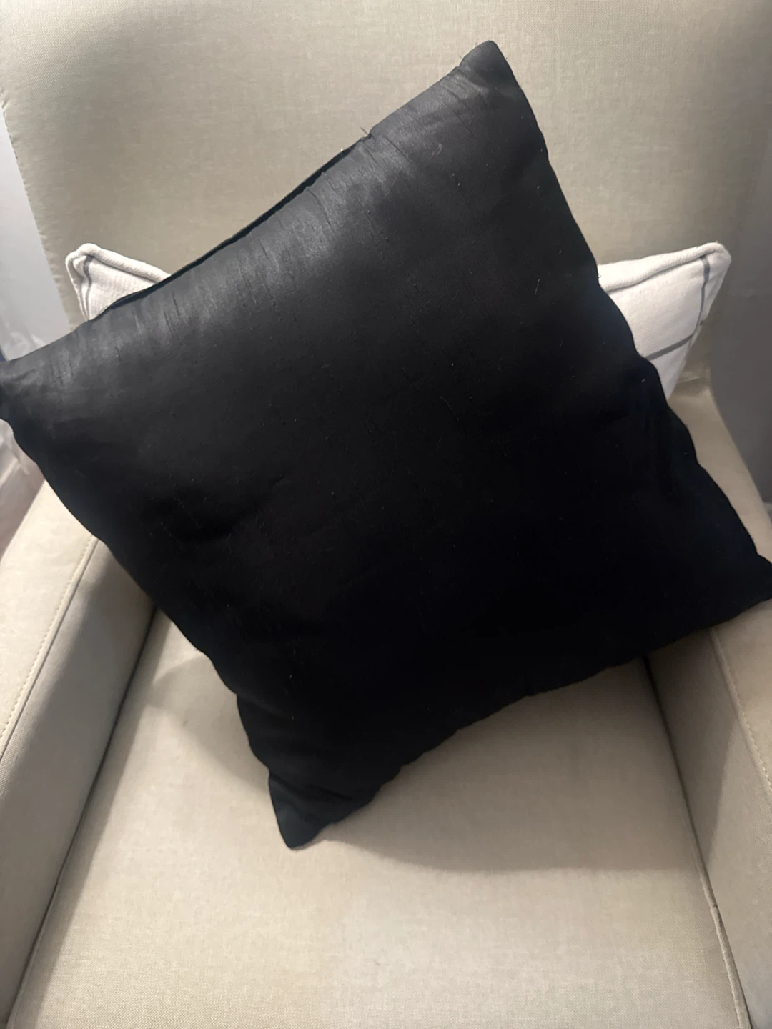Black Decorative Throw Pillow - photo 2