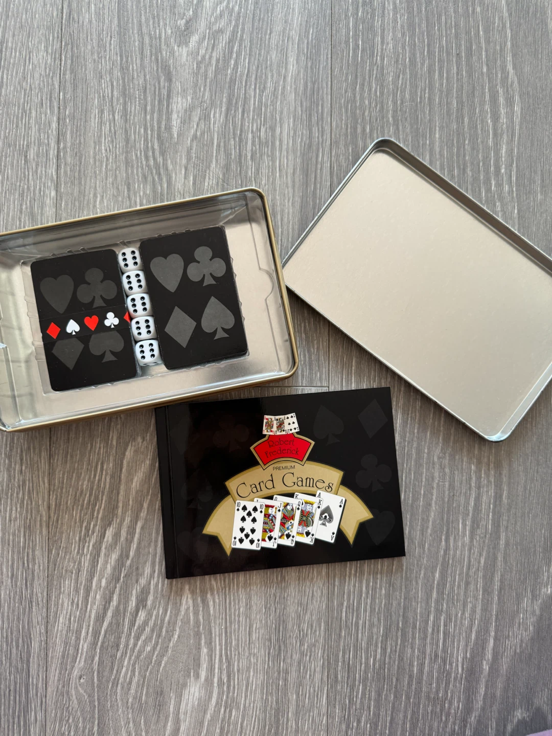 Premium Card Games Set – Metal Tin - photo 3