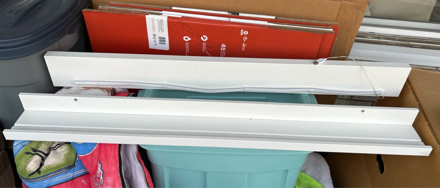 IKEA Mosslanda Picture Ledges with LED Lights