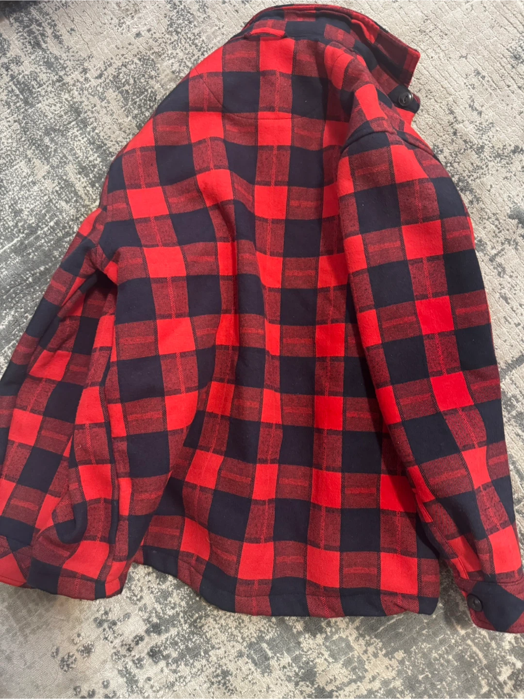 Rue Saint-Patrick Red and Black Plaid Flannel Shirt - photo 3