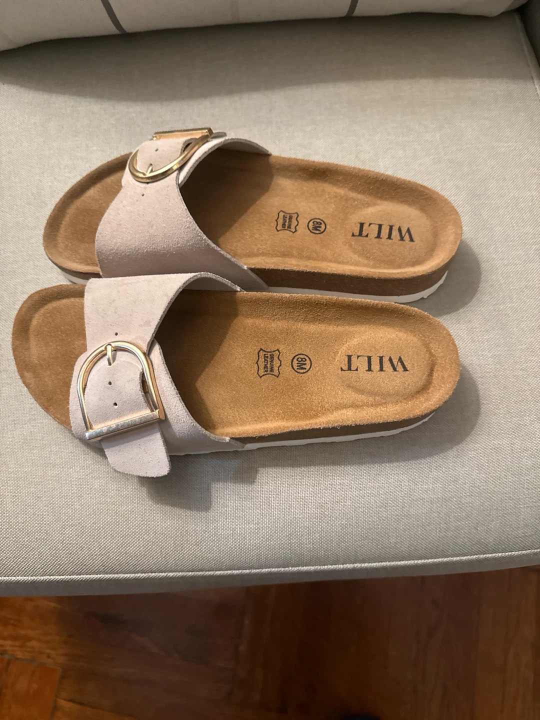 WILT Suede Buckle Slides - photo 2