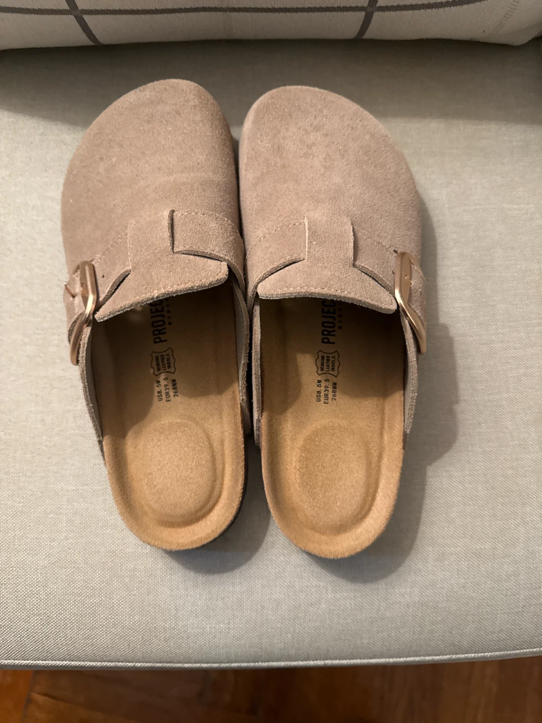 Project Cloud Suede Clogs Taupe Size 8.5M - photo 2