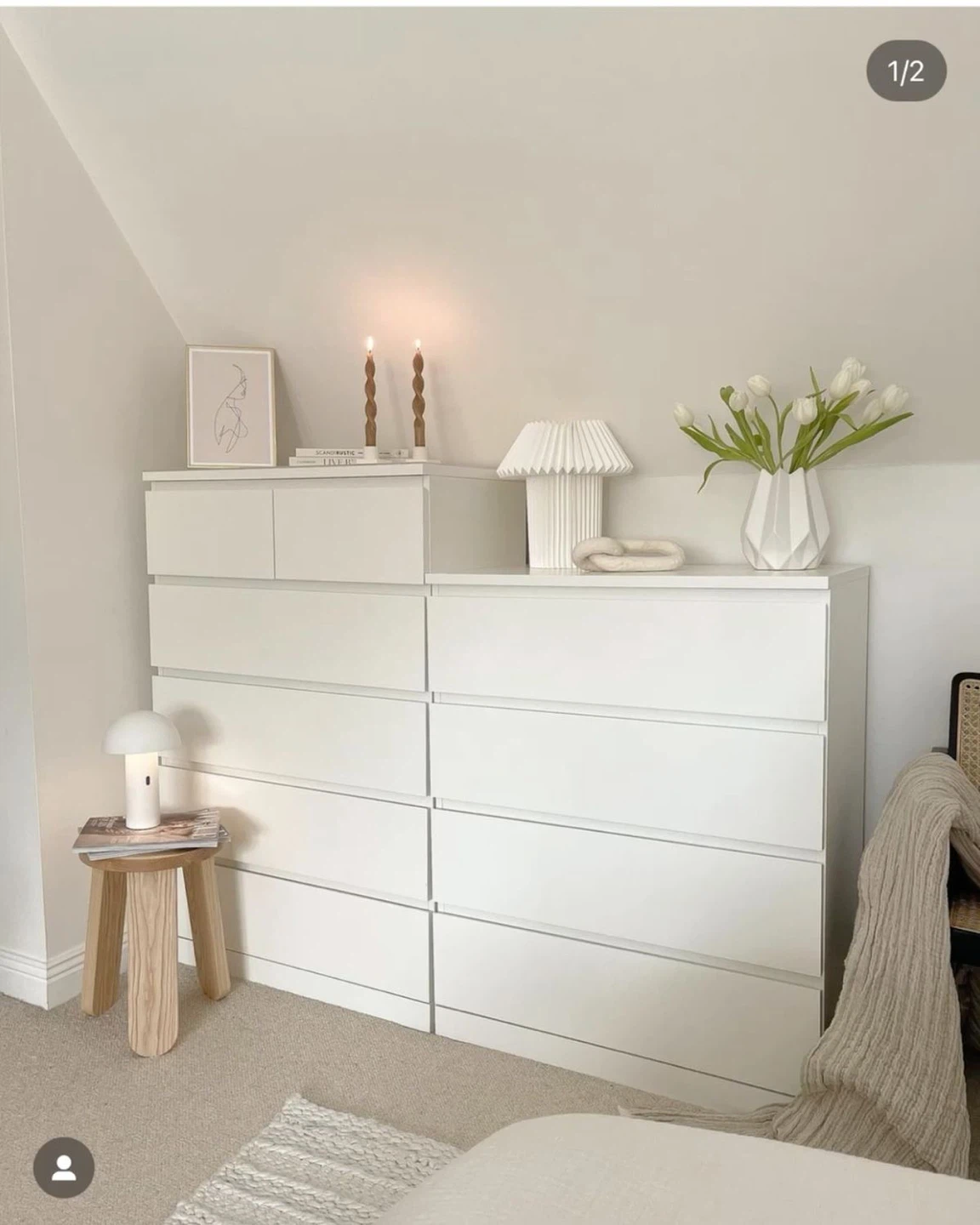 2x IKEA MALM Dresser