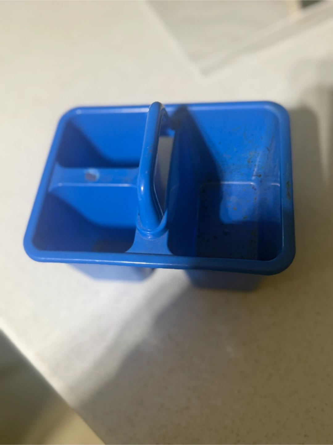 Blue Plastic Caddy Organizer