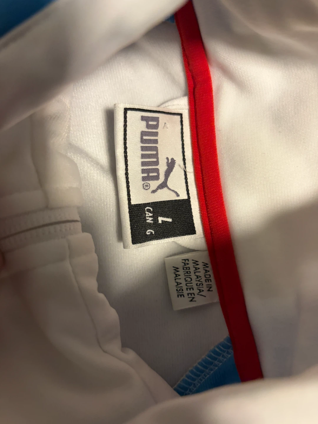 Puma Track Jacket White Blue Red - photo 3